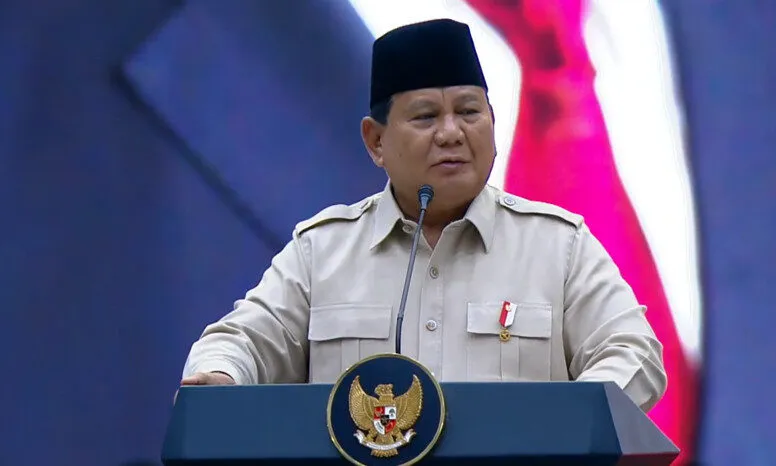Presiden Prabowo Sebut PSI Penerus Partai Mendiang Ayahnya. (Youtube PSI).