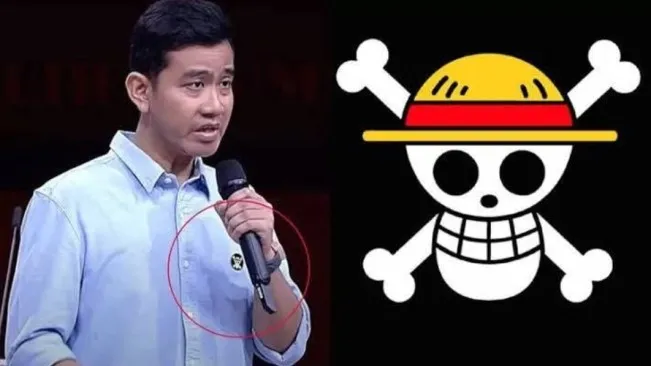 Wapres Gibran Memakai Simbol One Piece di Kantong Bajunya (Ist)
