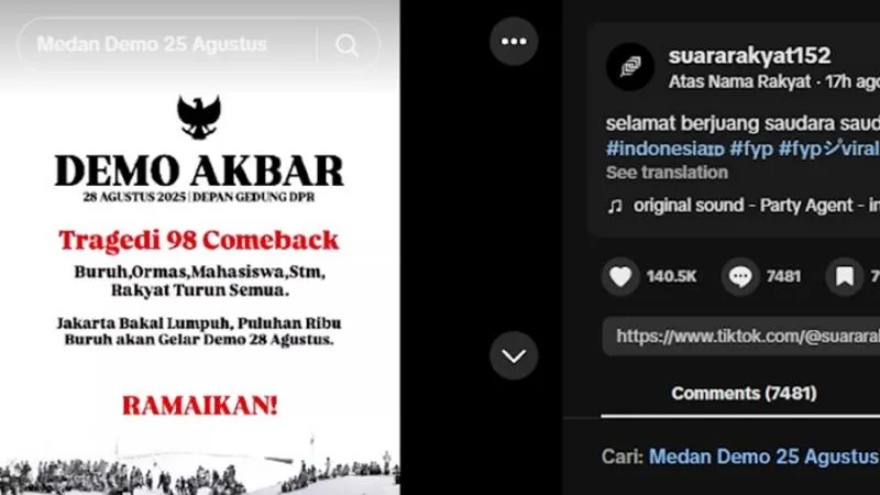 Aksi 28 Agustus 2025 Disebut Bisa Mengulang Tragedi 98, Benarkah? (Istimewa).