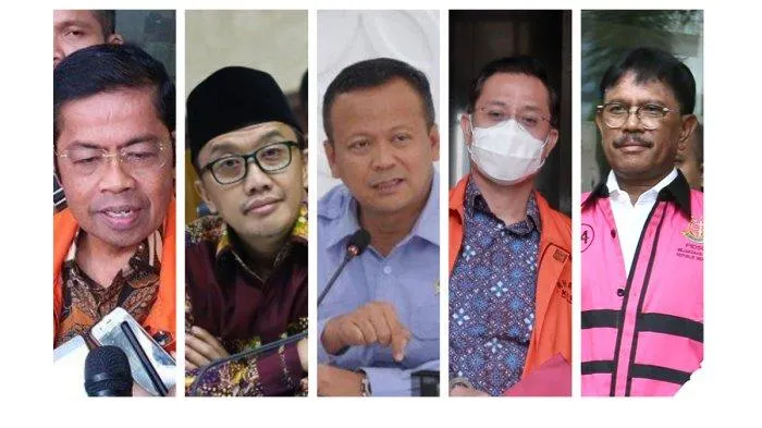 Dari Bansos-Laptop, Ini Daftar Menteri Era Jokowi Terjerat Korupsi. (Istimewa).