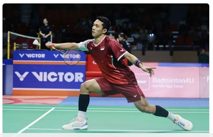 Duel Sesama Merah Putih, Jonatan Christie Melangkah ke Final  foto suara karya