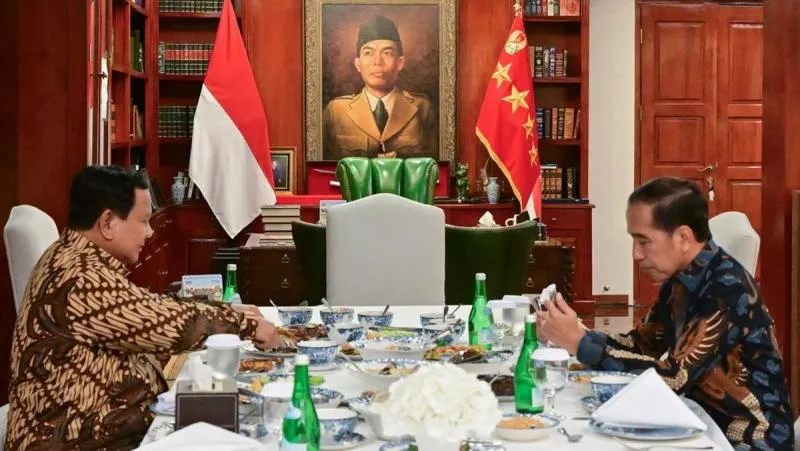 Jokowi & Prabowo Lakukan Pertemuan Tertutup di Kertanegara, Bahas Apa?. (Biro Pers Istana).