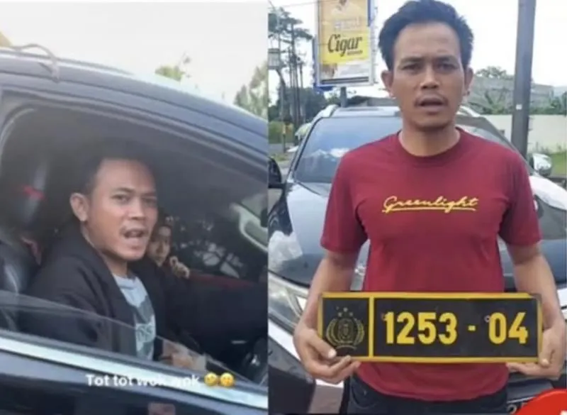 Usai Viral, Sopir Pajero Strobo & Pelat Dinas Polisi Palsu Ditangkap. (Istimewa).