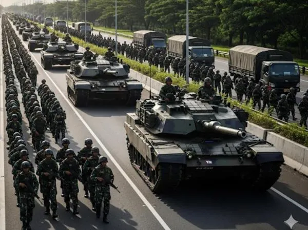 Ilustrasi darurat militer (Foto:Ai)
