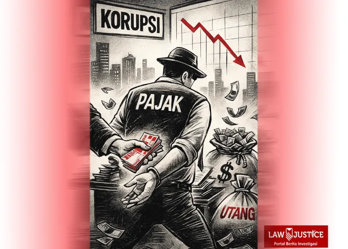 Cover: Ilustrasi korupsi sektor pajak. (Chat GPT)
