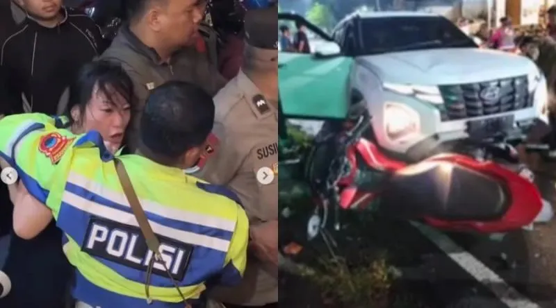 Viral WNA China Ngamuk Usai Tabrak 2 Warga Semarang, 1 Orang Tewas. (Istimewa).