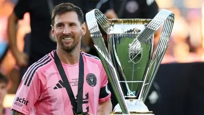 Usai Bawa Inter Miami Juara Piala MLS, Lionel Messi Emosional. (Istimewa).