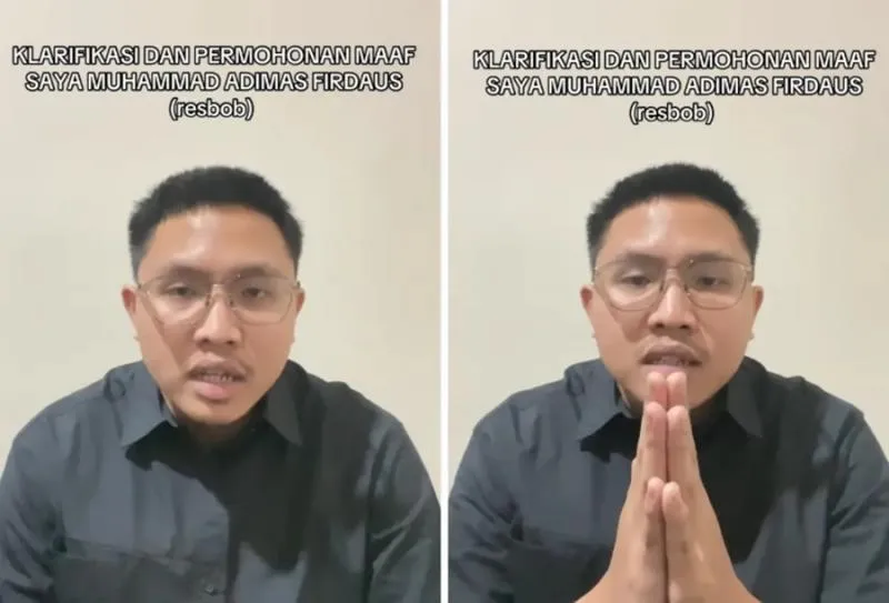 Usai Bikin Heboh Hina Viking-Suku Sunda, Resbob Minta Maaf. (Istimewa).