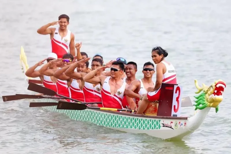 Tim Perahu Naga Indonesia Beri Medali Emas Ke-75 SEA Games 2025. (Istimewa).