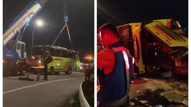 16 Orang Tewas Akibat Kecelakaan Maut Bus Cahaya Trans di Semarang. (Istimewa).