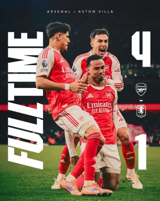 Laga Liga Inggris Akhir Tahun, Arsenal Menang, Chelsea-MU Imbang. (x Arsenal).