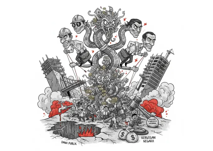 Ilustrasi: Cover Investigasi. (GeminiAI)
