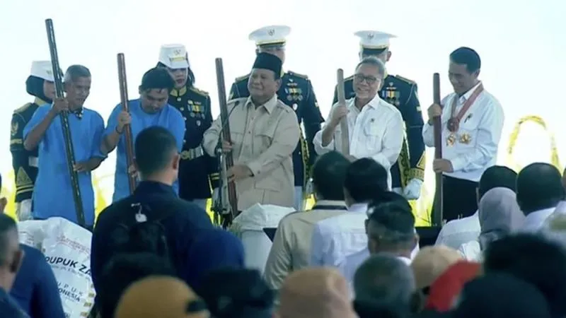 Resmi, Presiden Prabowo Umumkan Indonesia Kembali Swasembada Pangan. (Tangkapan Layar Youtube CNN).