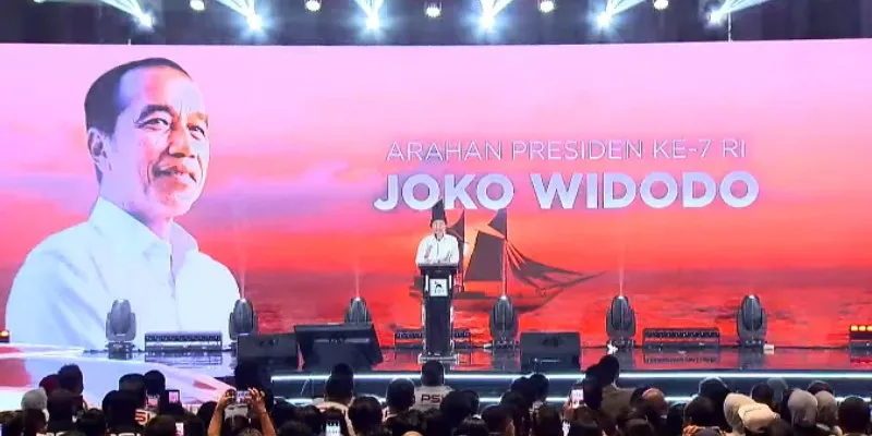 Ketika Jokowi Menggunakan Rakernas PSI untuk Playing Victim. (Tangkapan Layar Youtube).
