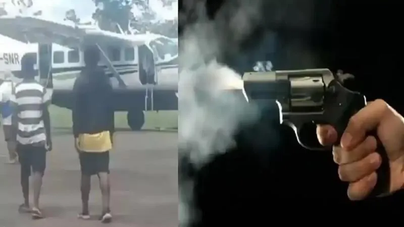 Penembakan Pesawat Smart Air. (Istimewa).