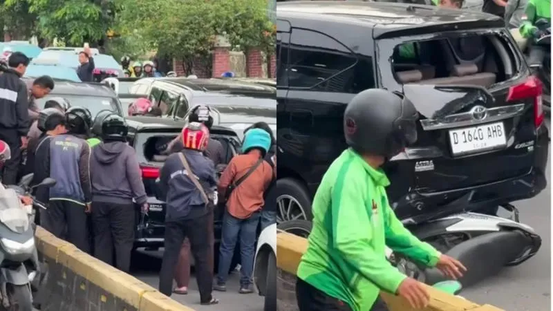 Sopir Lawan Arus Gunung Sahari Panik Pakai Pelat Palsu. (Istimewa).