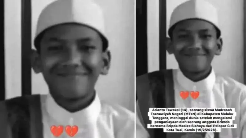 Kronologi Arianto Tawakal 14 tahun meninggal diduga dianiaya oknum Brimop di Tual, keluarga desak proses hukum transparan dan adil.(radargrup)