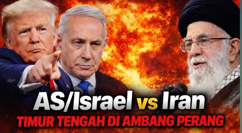 Ilustrasi Gambar Perang AS-Israel VS Iran Picu Perang Terbuka di Timur Tengah - Sumber Foto: Istimewa/ Law-Justice.co