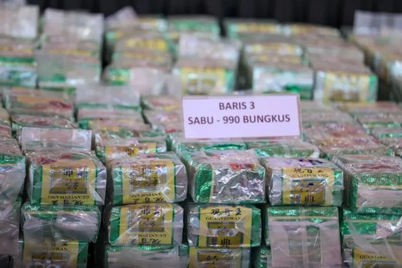 Ilustrasi barang bukti sabu (Kemenkopolkam)