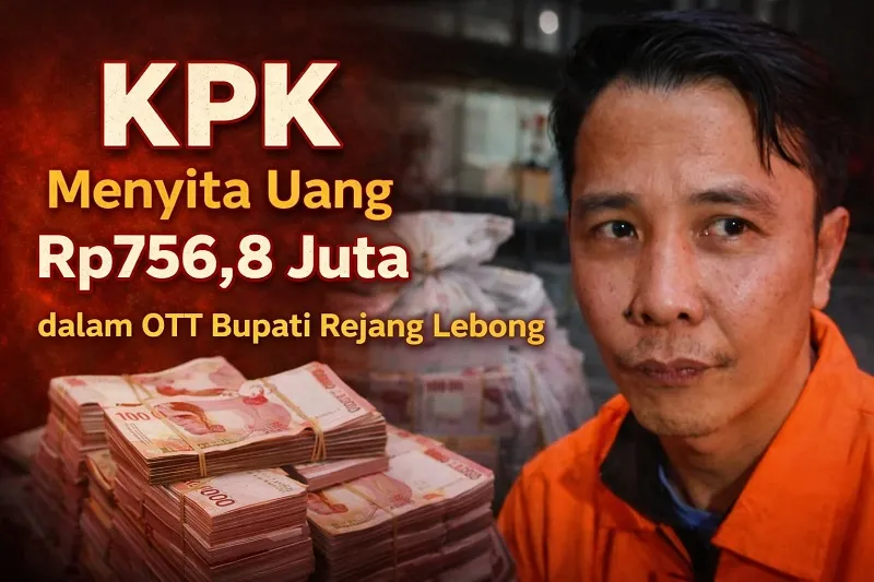 Ilstrasi Foto KPK Menyita Uang Rp756,8 Juta dalam OTT Bupati Rejang Lebong - Sumber Foto: Istimewa