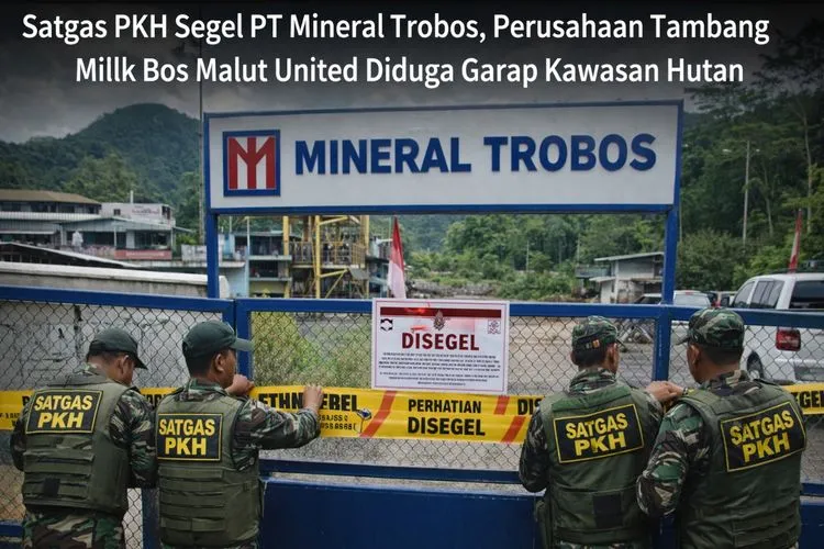 Terkait Tambang Ilegal, Satgas PKH Hitung Denda PT Mineral Trobos. (Istimewa).