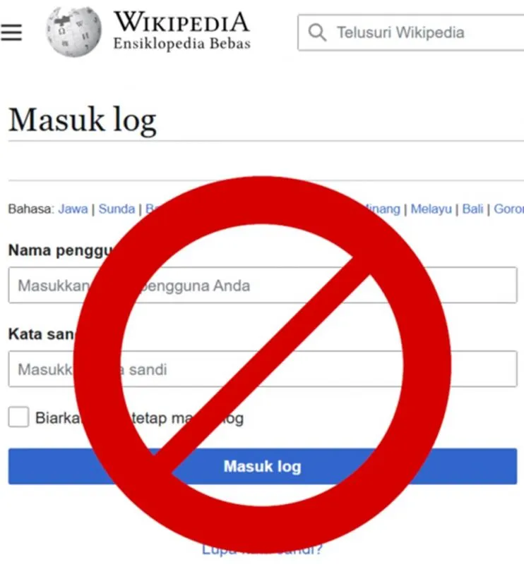 Kontributor Wikipedia Desak Komdigi Cabut Pembatasan Akses Login. (Istimewa).
