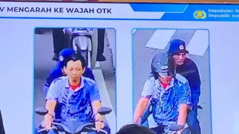Wajah terduga pelaku penyiraman air keras kepada aktivis KontraS Andrie Yunus. (Mulia Budi/detikcom) 
