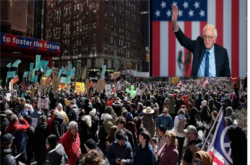 Senator AS Kutuk President Trump dalam Demo Besar 