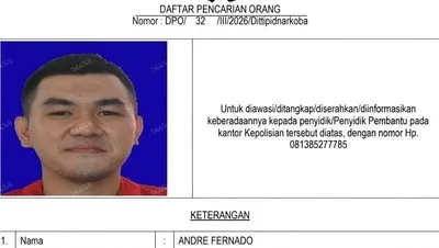 Bareskrim Polri menangkap buronan bandar narkotika Andre Fernando alias The Doctor yang sempat membantu pelarian bandar narkoba Koh Erwin. (ANTARA/HO-Dittipidnarkoba Bareskrim Polri)
