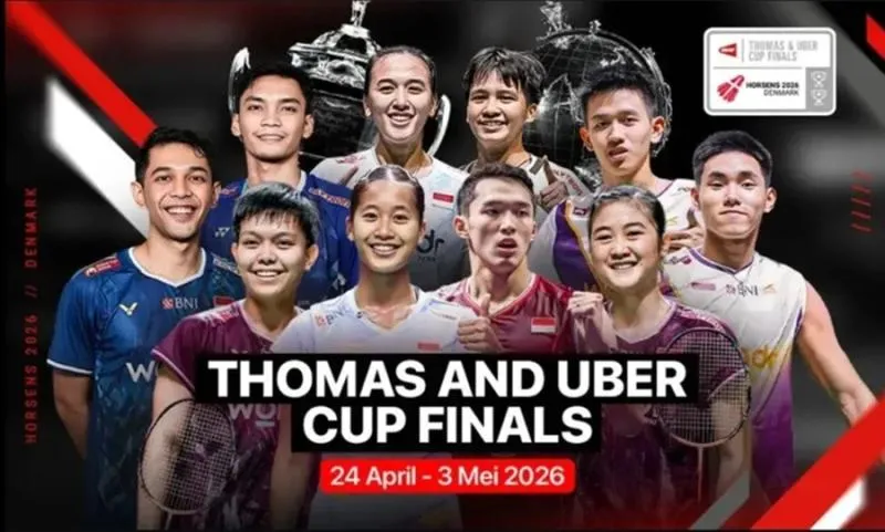 Tim Thomas Cup RI Hajar Thailand 3-2, Tim Uber RI Hajar Australia 5-0. (Istimewa).