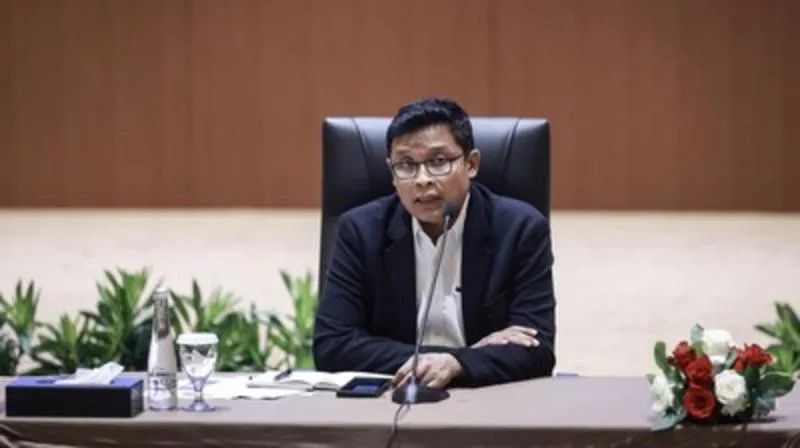 Direktur Jenderal Pajak (DJP) Kementerian Keuangan (Kemenkeu) Bimo Wijayanto optimistis penerimaan pajak tetap tumbuh sepanjang 2026. (ANTARA FOTO/Dhemas Reviyanto)