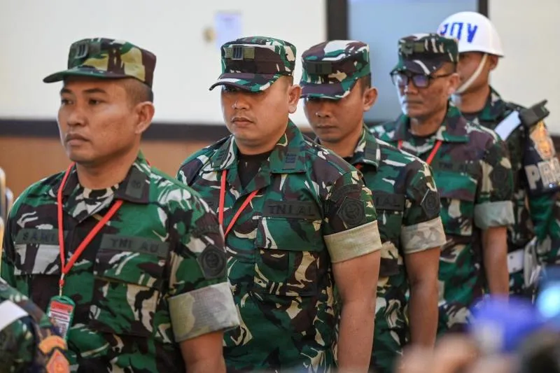 Para terdakwa penyiraman air keras terhadap aktivis HAM Kontras Andrie Yunus Doc. ANTARA FOTO/Fauzan