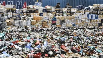 Pengiriman 3,9 Juta Rokok Ilegal Digagalkan TNI AL dan Bea Cukai. (Istimewa).