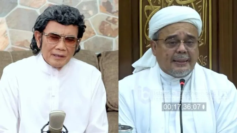 Heboh Raja Dangdut Rhoma Irama Sebut Habib Rizieq Shihab Kurang Ajar. (Istimewa).