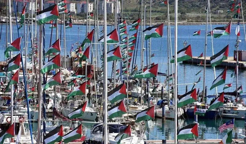 Kapal aktivis pro Palestina Flotilla (INP Polri)