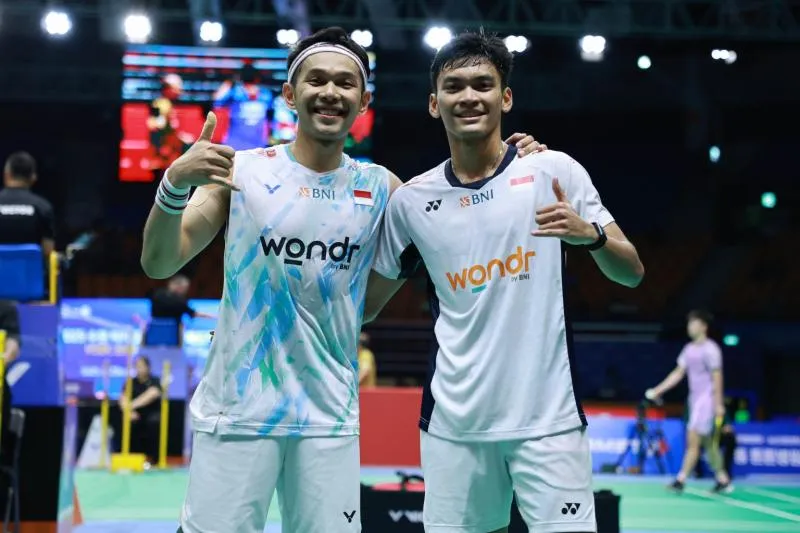 Pasangan Ganda Putera Fikri dan Fajar (PBSI)