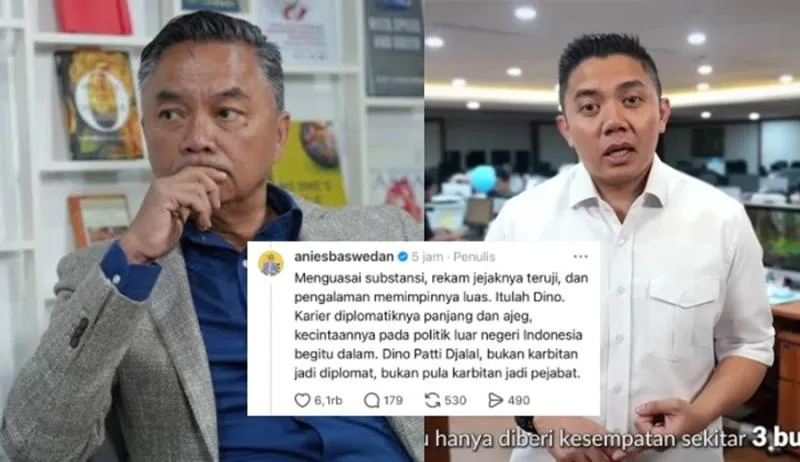 Bela Dino Patti Kritik Prabowo, Anies: Dia Bukan Diplomat Karbitan! (Istimewa).