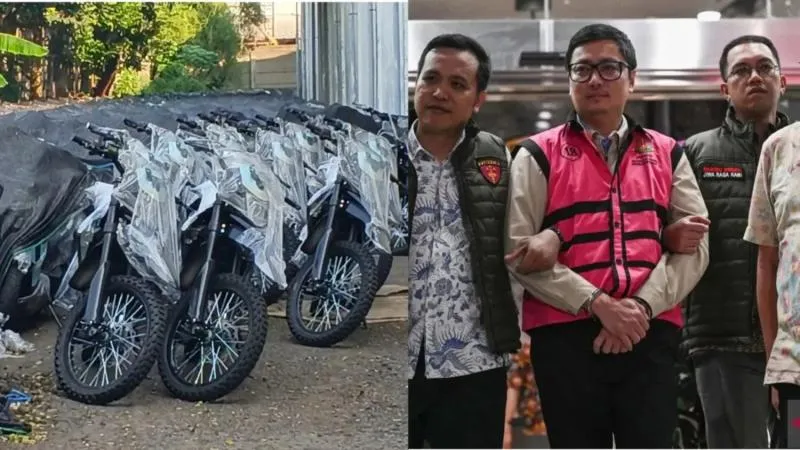Terbongkar! Cara Andri Mulyono Loloskan Vendor Motor Listrik MBG Rp 1,1 Triliun Meski Tak Punya Diler (Kolase ANTARA & JAWA Pos)