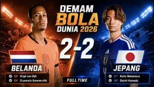 Update Piala Dunia 2026: Tahan Belanda, Jepang Cetak Rekor Luar Biasa