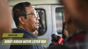 Mahfud MD soroti ribuan motor listrik BGN