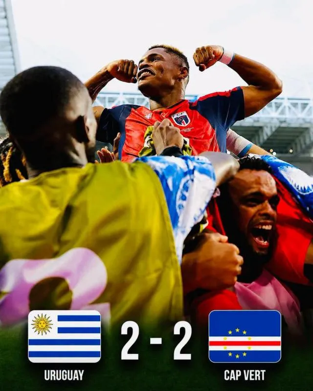 Update Grup H Piala Dunia 2026: Cape Verde Tahan Uruguay 2-2. (Istimewa).