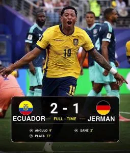 Update Grup E Piala Dunia: Respons Gol Cepat, Ekuador Hajar Jerman
