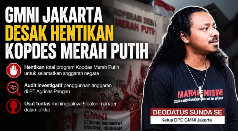 Ketua DPD GMNI Jakarta Deodatus Sunda Se.