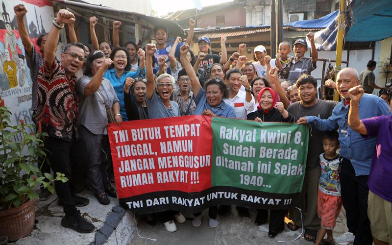 Warga Kwini 8 Menolak Digusur Kodam Jaya