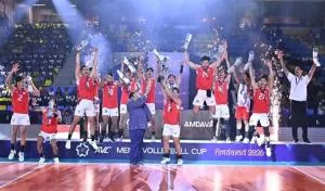 Cetak Sejarah Baru, Hantam Korea 3-0, Indonesia Juara AVC Men`s Cup