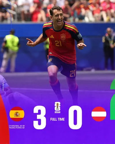 Spanyol Melaju ke 16 Besar Piala Dunia. (Istimewa).