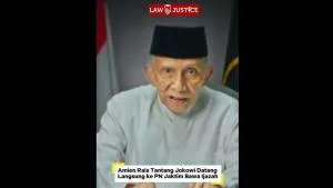 Amien Rais Tantang Jokowi Datang Langsung ke PN Jaktim Bawa Ijazah