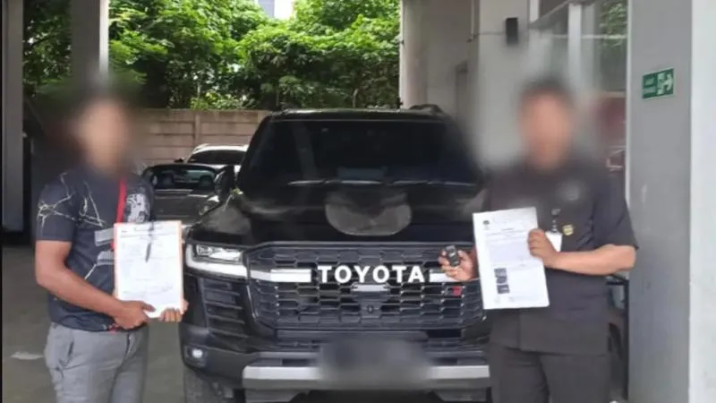 Toyota Land Cruiser Barang Bukti Kasus Bupati Kuansing (Foto: Istimewa)