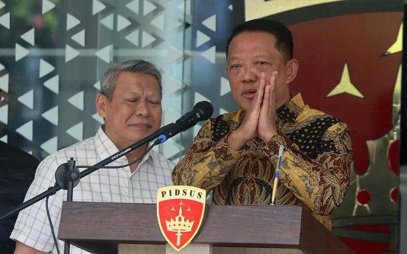 jaksa Agung Muda Tindak Pidana Khusus (Jampidsus) Febrie Adriansyah saat konferensi pers di Gedung Bundar Kejaksaan Agung, Jumat (10/7/2026). (Robinsar Nainggolan)