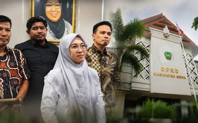 Sidang Pansus Hak Angket DPRD, Bupati Gowa Husniah Walk Out. (Istimewa).